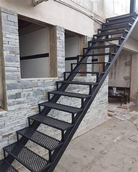 como fabricar escalera metalica|escaleras de metal para exteriores.